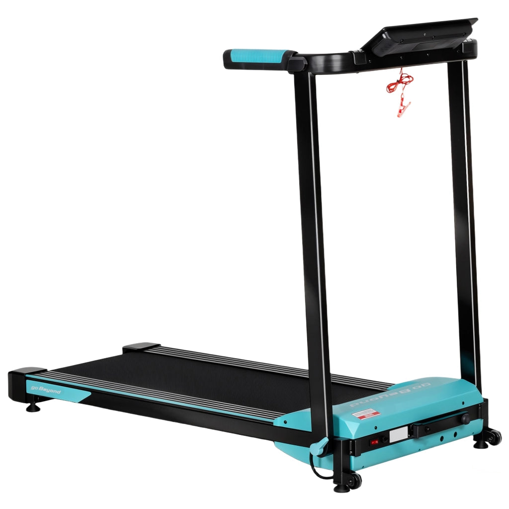 Tapis Roulant Pieghevole 1-10 km/h con Controllo Gestuale e Inclinazione. Azzurro