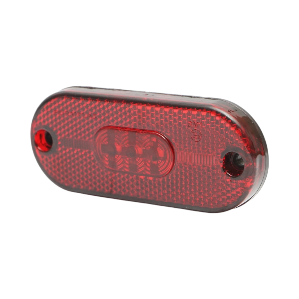 Luce di posizione laterale ovale a LED 12/24V rossa 108x44x15mm Breckner Germany