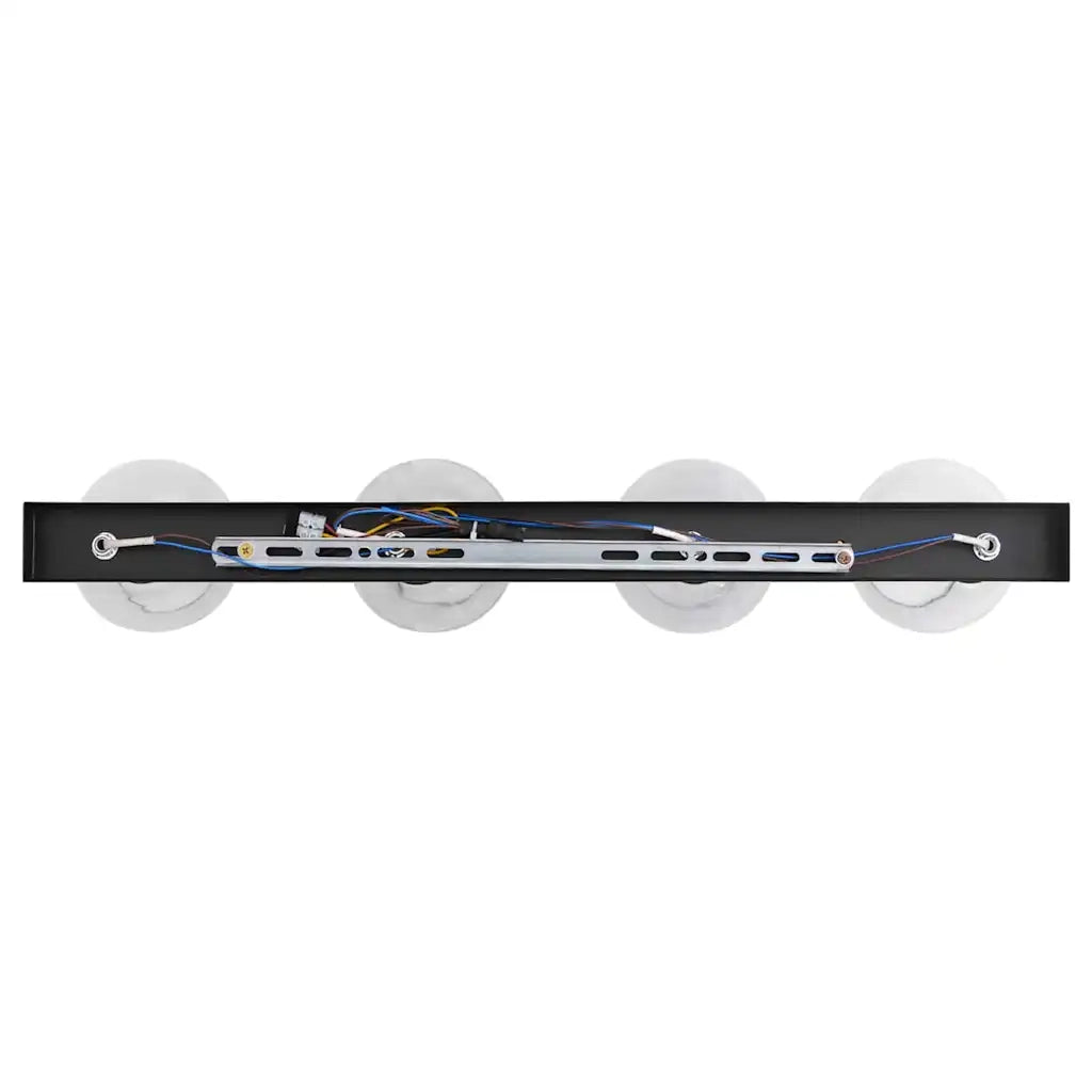 Faretto da soffitto Nero 73,5 x 13 x 26 cm Vetro e Metallo 42001221