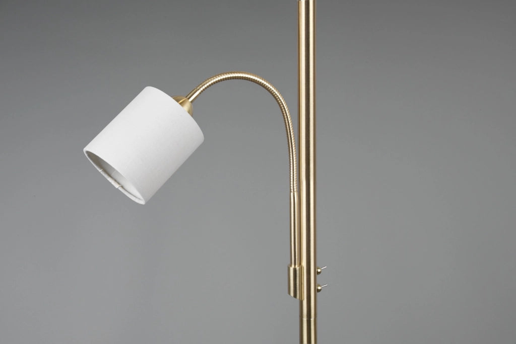 Lampada da terra HOTEL oro/beige 2 luci E14/E27 Trio