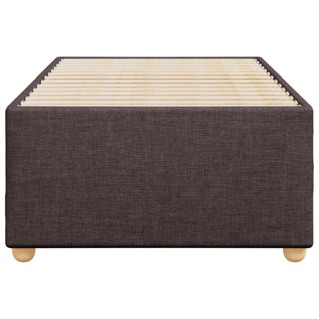 Giroletto senza Materasso Marrone Scuro 90x190 cm Tessuto 3284697
