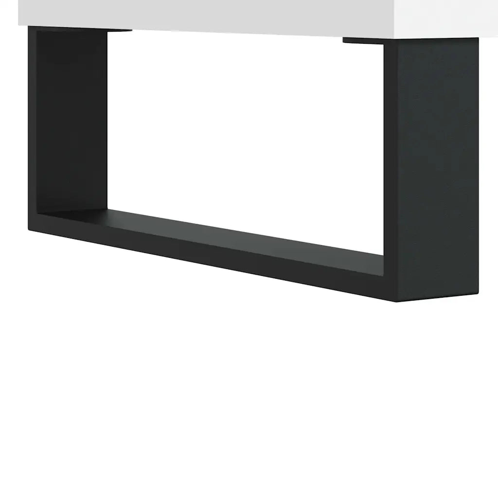 Tavolino da Salotto-Tavolino da soggiorno-Tavolo Bianco 90x44,5x45 cm in Legno Multistrato 635599