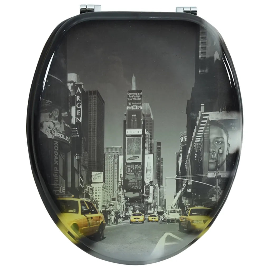 Coperchio da Toilette in MDF con Modello New York cod mxl 50338