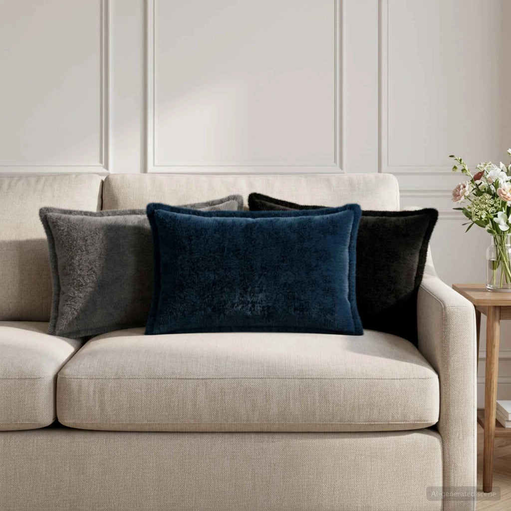 Federa 2 pz HOUTEN Grigio Scuro 30 x 50 cm 916323
