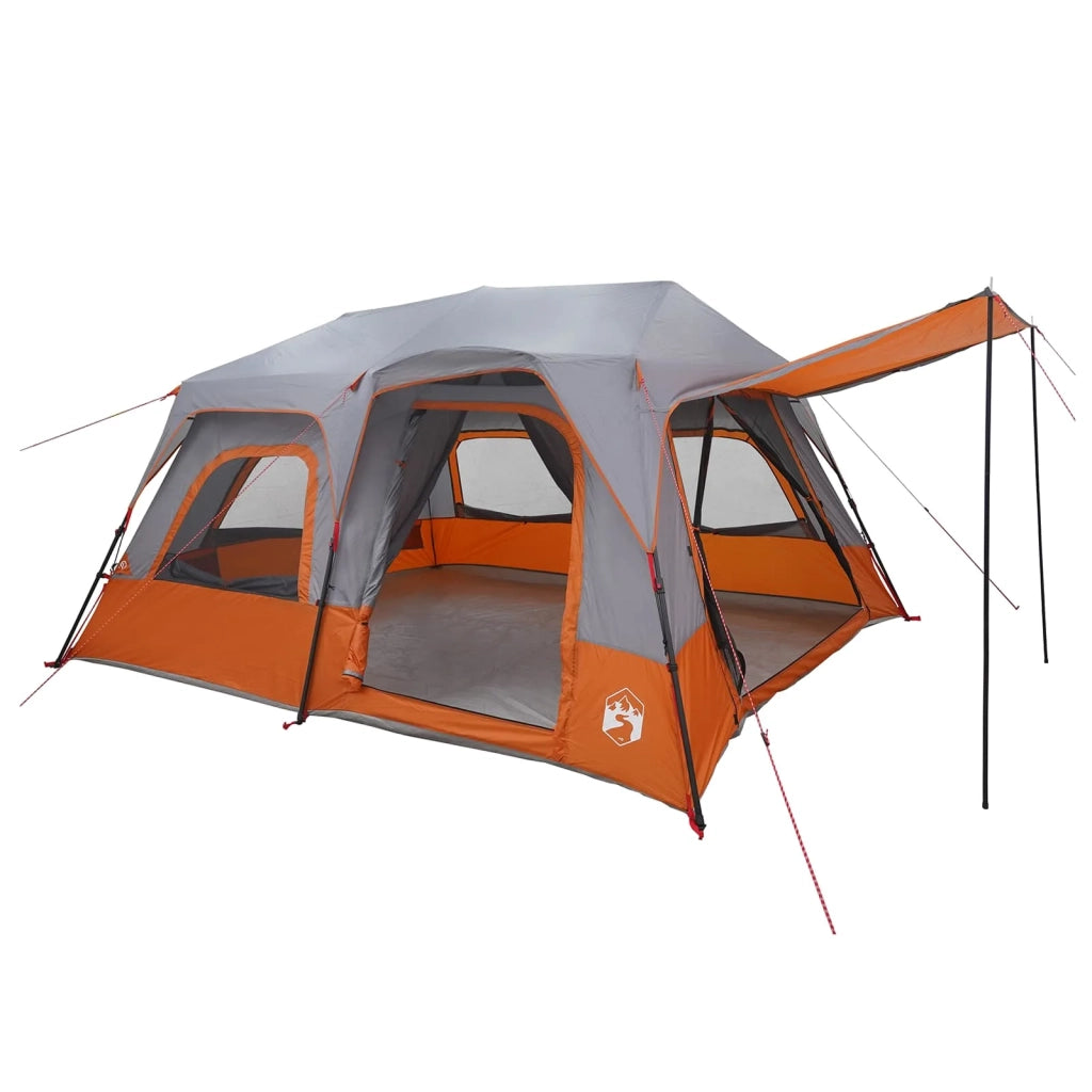 Tenda Istantanea Grigio e arancione 8 persone 42017486