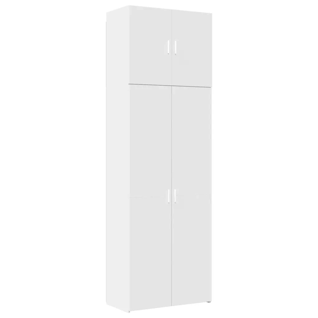 Credenza | Madia | Buffet da pranzo | Armadio da pranzo Bianca 80x42,5x249 cm in Legno Multistrato