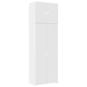 Credenza | Madia | Buffet da pranzo | Armadio da pranzo Bianca 80x42,5x249 cm in Legno Multistrato