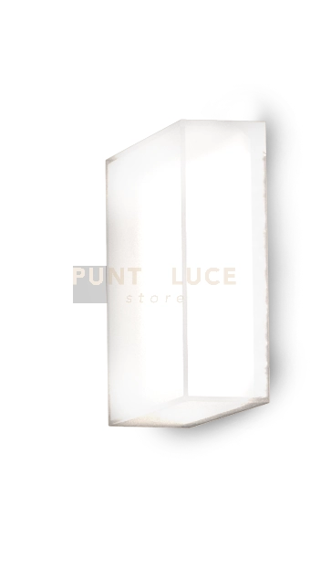 DOMINO-20 Applique 20cm da parete o soffitto bianco a led 3000K 18W