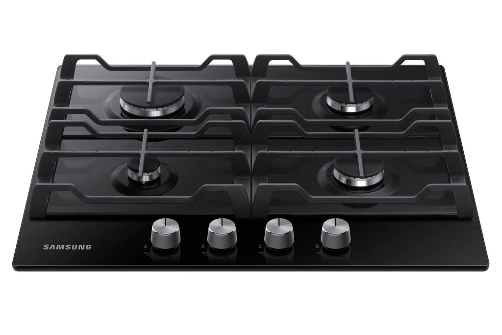 Samsung NA64H3010AK Piano Cottura a Gas 4 Zone Griglia in Ghisa 60 cm Nero