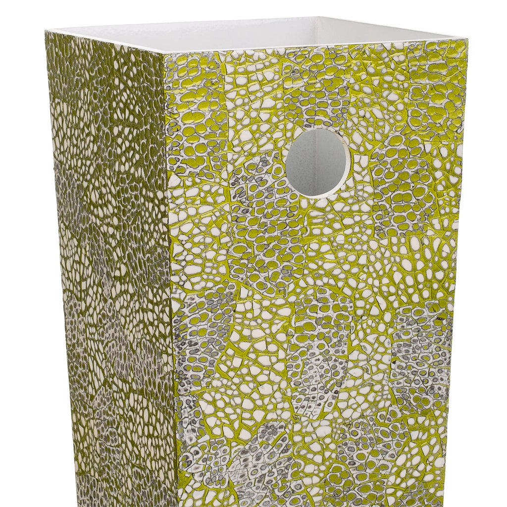 Portaombrelli in mosaico verde 20x20x57h