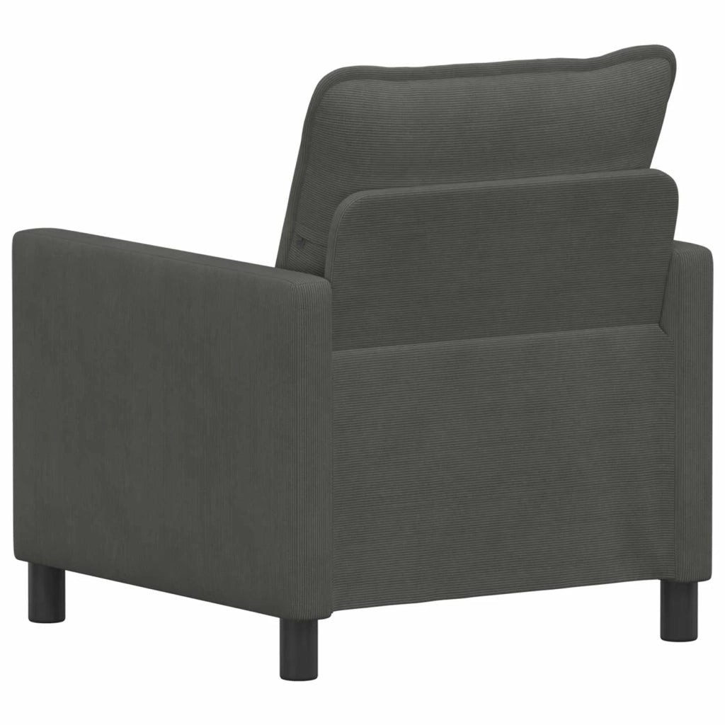 Divano Grigio Scuro 76 x 81 x 87,5 cm Tessuto