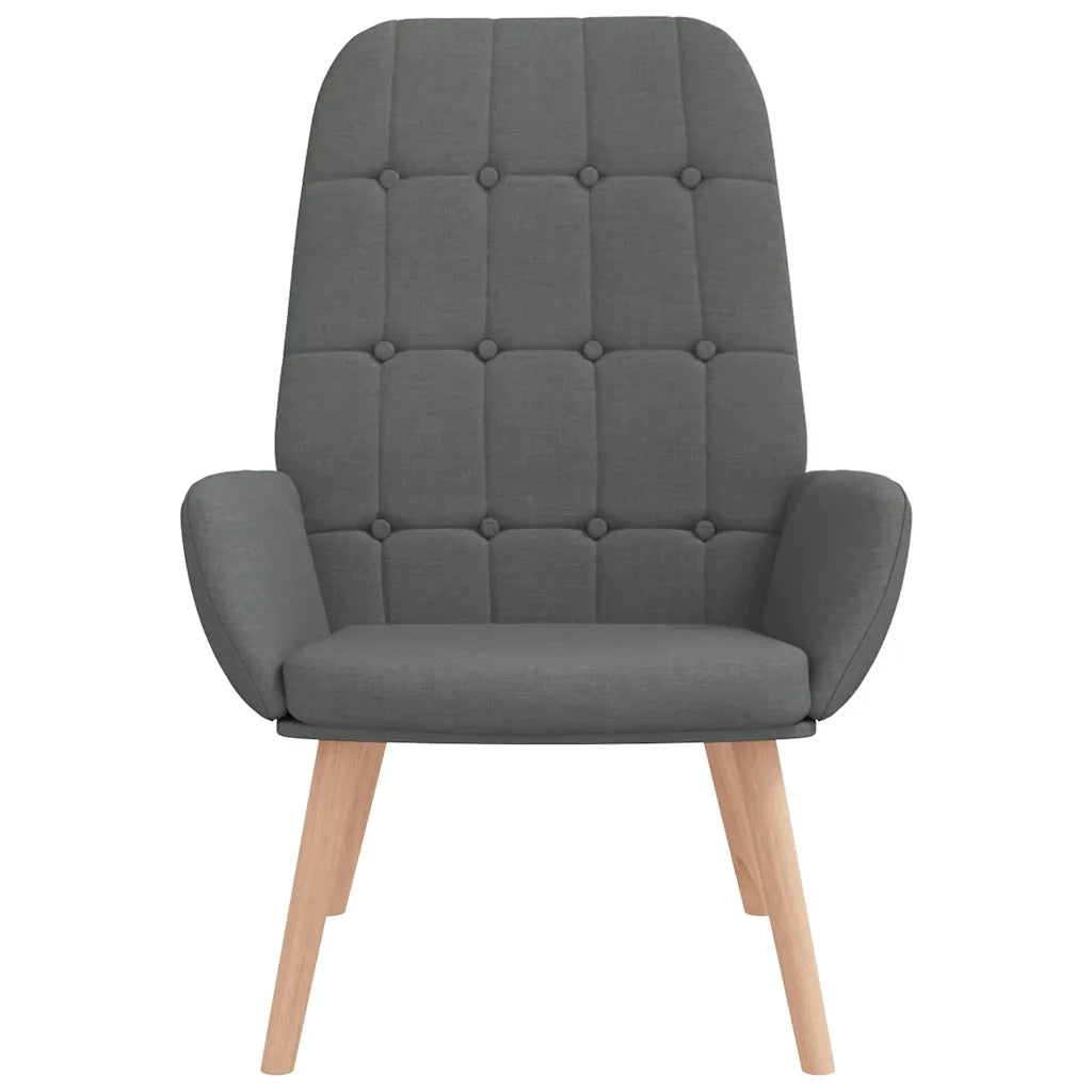 Sedia Relax Grigio Scuro in Tessuto 4102644