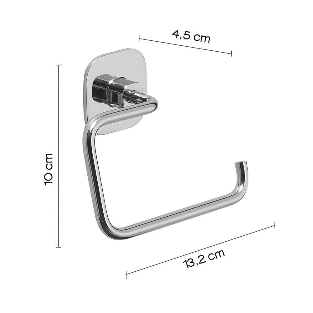 Portarotolo a muro Gedy in acciaio inox e cromall serie Teide