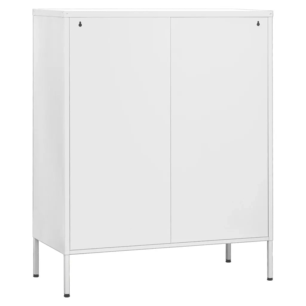 Armadietto Bianco 80x35x101,5 cm in Acciaio 336179