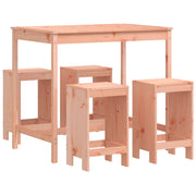 Set da Bar da Giardino 5 pz | Set Salotto da Giardino in Legno Massello di Douglas