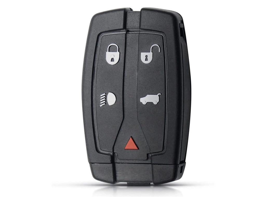Guscio Telecomando Compatibile con Land Rover Freelander 2 - Chiave di Ricambio Smart Fob a 5 Pulsanti con Lama Vergine Non Tagliata
