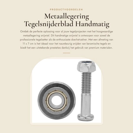 Tegelsnijder con Lame Ceramica - Prestazioni Accurate - Manuale - Tegola Snidatrice - Dimensioni Pacchetto 11 x 7 x 1 cm - Lame per Tegoli