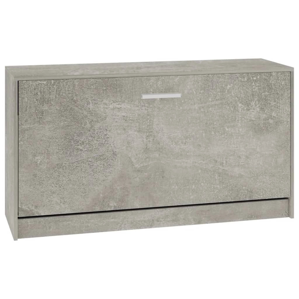 Panca portascarpe/stivali cassettiera scaffale mobiletto portaoggetti per ingresso 80 x 24 x 45 cm legno ingegnerizzato grigio 02_0022974
