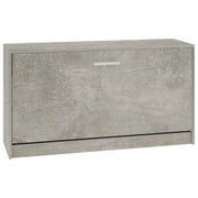Panca portascarpe/stivali cassettiera scaffale mobiletto portaoggetti per ingresso 80 x 24 x 45 cm legno ingegnerizzato grigio 02_0022974