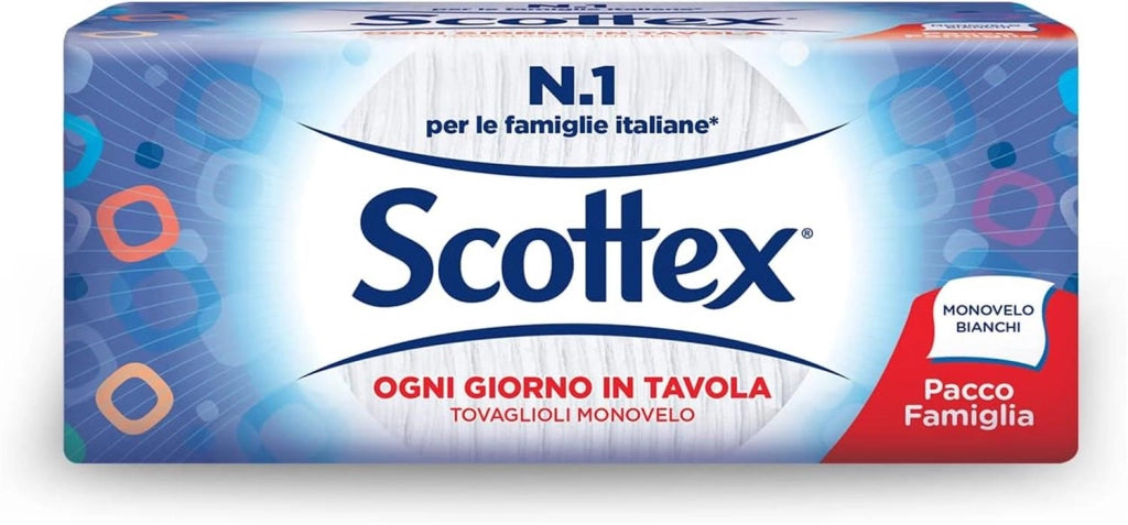 SCOTTEX TOVAGLIOLI AD UN VELO IN CONFEZIONE DA 200 PZ