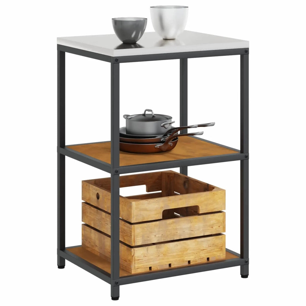 Stoccaggio in cucina Ruggine 60 x 50 x 92 cm Acciaio 874967