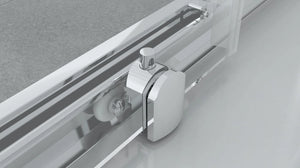 Box doccia 90x90 cm semicircolare angolare H195 cm ELIA Cromato