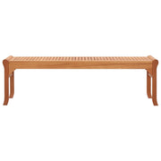 Panca da Giardino 3 Posti 150 cm Legno Massello di Eucalipto 47291