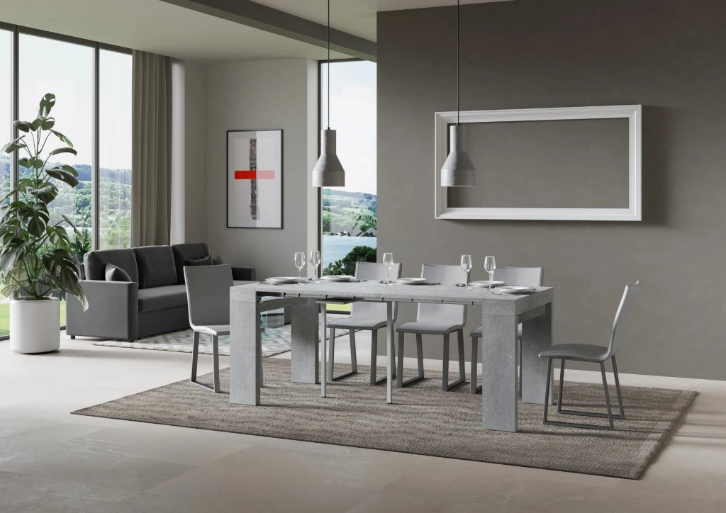 Consolle allungabile 90x40/300 cm Roxel Cemento