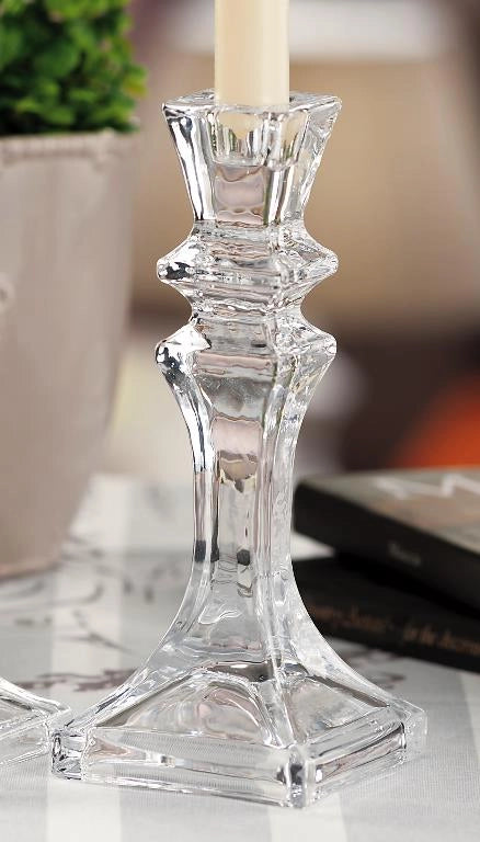 Portacandele Singola in Vetro Trasparente Alexia 1 Candela 19,5 cm