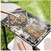 Set di sacchi a barbecue a rete da 2 pezzi, con design a rete e maniglie, per mantenere organizzati e puliti gli spazi di barbecue
