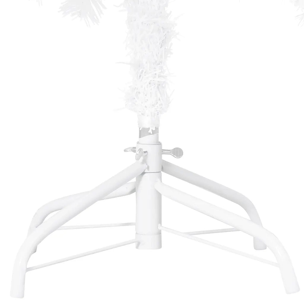 Set Albero Natale Artificiale con LED Palline Bianco 120cm PVC  cod mxl 26254