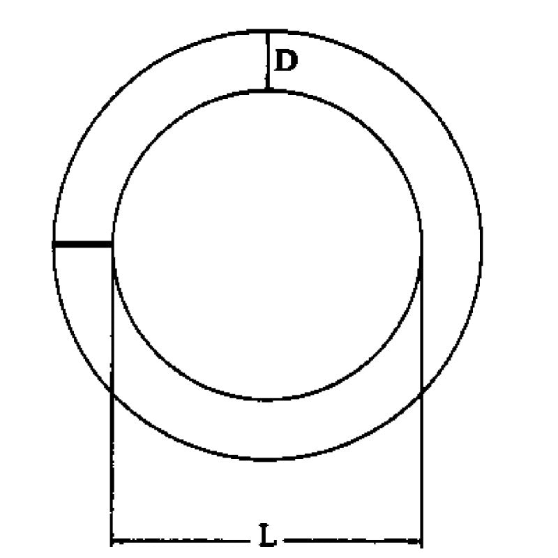 ANELLO INOX 316 Ø MM.8X40