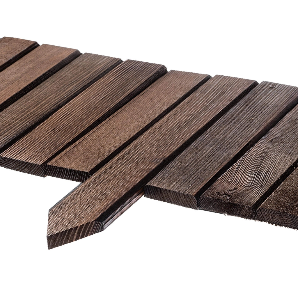 Recinzione da giardino in legno KADAX Palisade, infissa nel terreno, colore marrone, 20x116 cm.