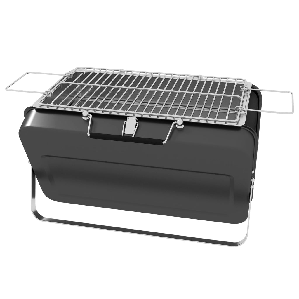 Barbecue portatile a carbone ¨C zephmum ¨C nero, pieghevole, per giardino