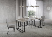 Consolle Allungabile 90-196x40x77 cm Epoca Small Cashmere Telaio Antracite