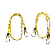 Set di 2 corde elastiche con ganci 8x800mm per l'ancoraggio del carico  Crownman