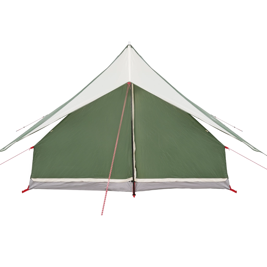 Tenda da Campeggio A-Frame 5 Persone Verde Impermeabile