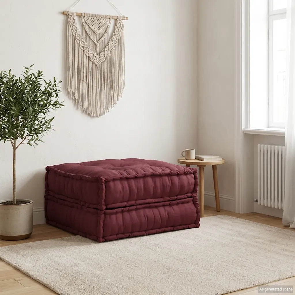 Divano Componibile Marrone Rossiccio 70x70x36 in Tessuto 4019031