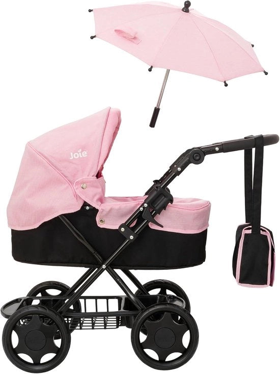 Carriolo & parasole, inclusa borsa per bambino e cappuccio regolabile, spazio di stoccaggio sotto la seduta, giocattoli per carrioli, adatto da 3 anni