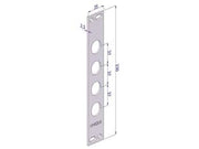 CONTROPIASTRA P/SERRATURE PORTE BLINDATE IN ACCIAIO INOX INT.37 CP2500  (CP2500XAI37)    SECUREMME