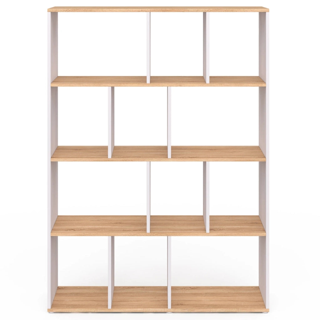 IDMarket - Estantería COLETTE con XX compartimentos efecto madera H.XX cm