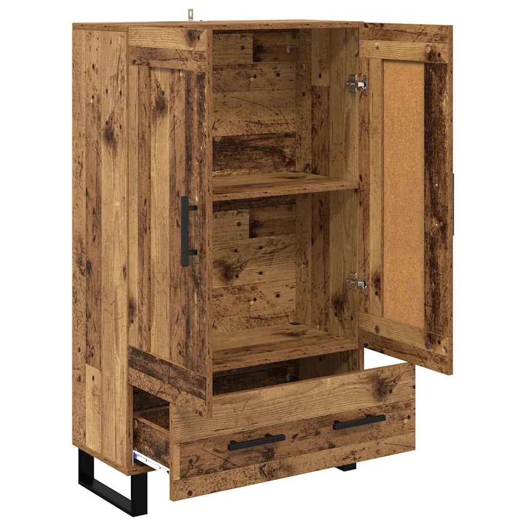 Credenza | Madia | Buffet da pranzo | Armadio da pranzo Legno vecchio 69,5 x 31 x 115 cm Legno multistrato