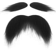 Accessori per cosplay Kunstbaard in pelle artificiale - modello senza sopracciglia - accessori per Halloween - regali per feste - Kunstbaard in pelle artificiale confortevole - Kunstbaard in pelle artificiale falso