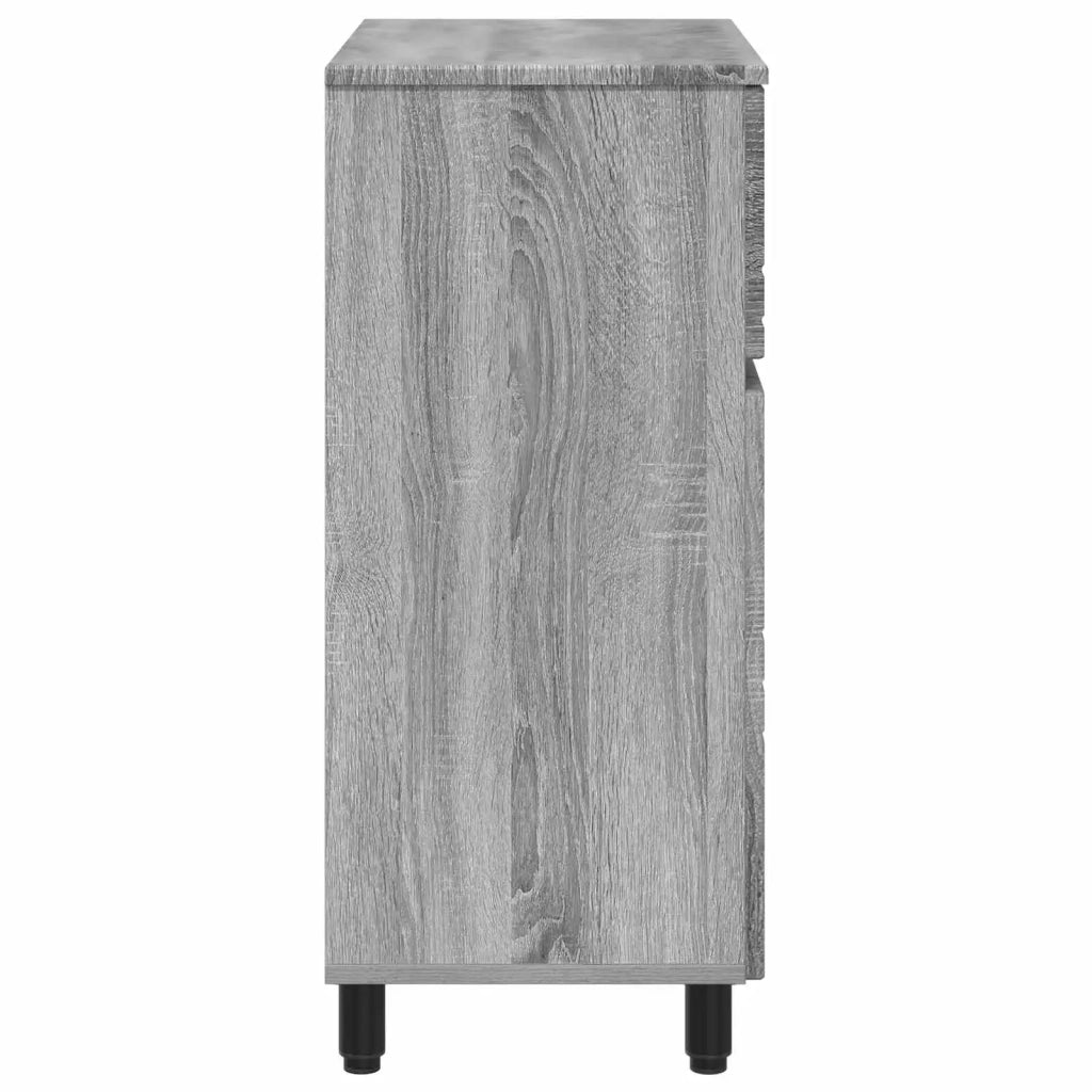 Mobiletto da bagno Sonoma grigio 60 x 35 x 80 cm