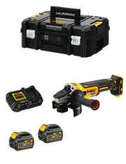 Smerigliatrice DeWALT DCG418T2 FlexVolt (2 x 54V/18V 6,0Ah + DCB116 + TSTAK II)