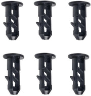 Set di supporti di cardano in plastica di alta qualità - 6 pezzi - Resistente alla corrosione - Resistenti al trascinamento - Per contenitori di rifiuti ruotanti da 240L - Facile da utilizzare - Contenitore di rifiuti