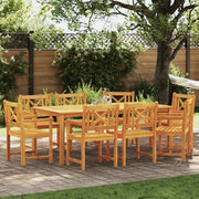 Set da Pranzo per Giardino 9 pcs Marrone 3375655