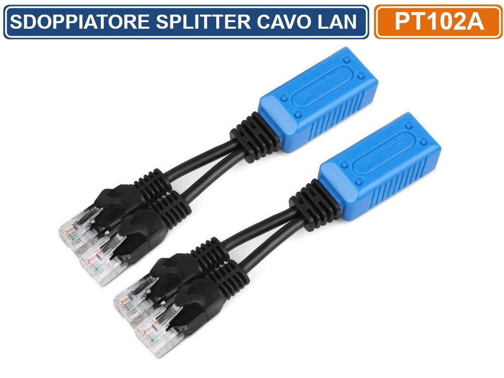 8 COPPIE ADATTATORE SDOPPIATORE PER CONNESSIONI IP NETWORK LAN RJ45