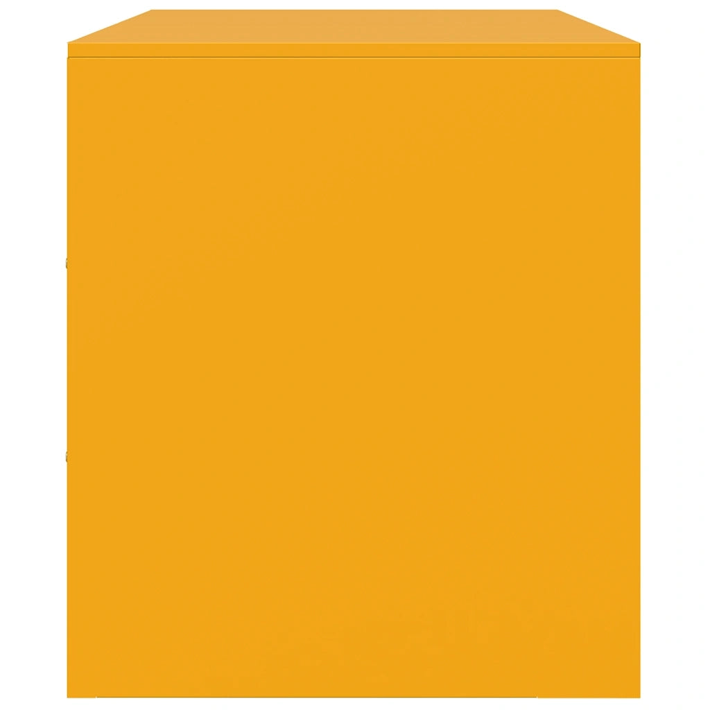 Mobili TV 2 pz Giallo Senape 67x39x44 cm in Acciaio 841638