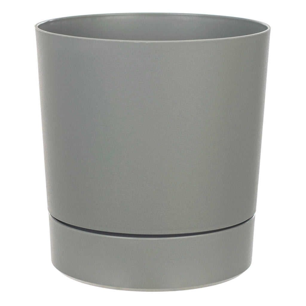 Vaso da fiori KADAX con supporto, rotondo, in plastica, 14,5 cm
